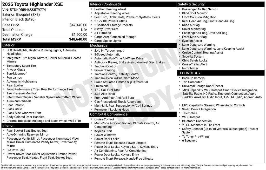 2025 Toyota Highlander XSE - Photo 12