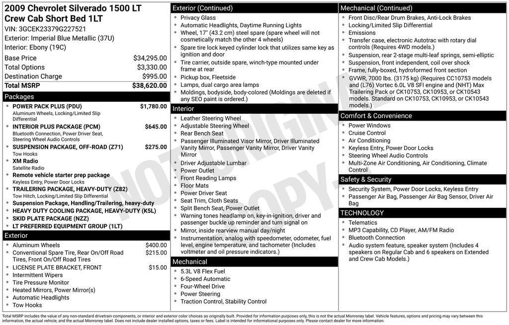 2009 Chevrolet Silverado 1500