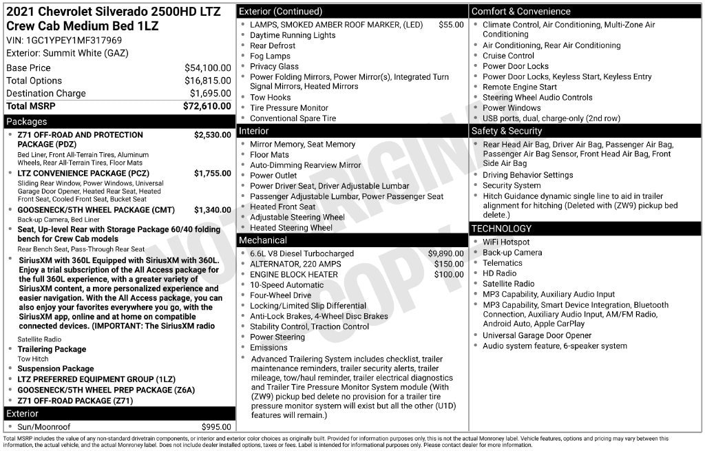 2021 Chevrolet Silverado 2500HD