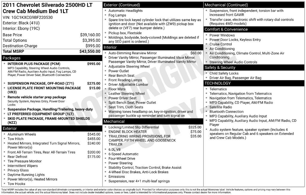 2011 Chevrolet Silverado 2500HD