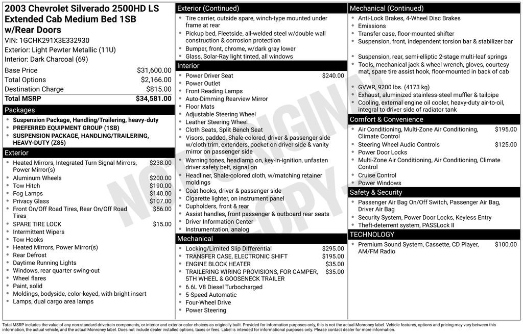 2003 Chevrolet Silverado 2500HD