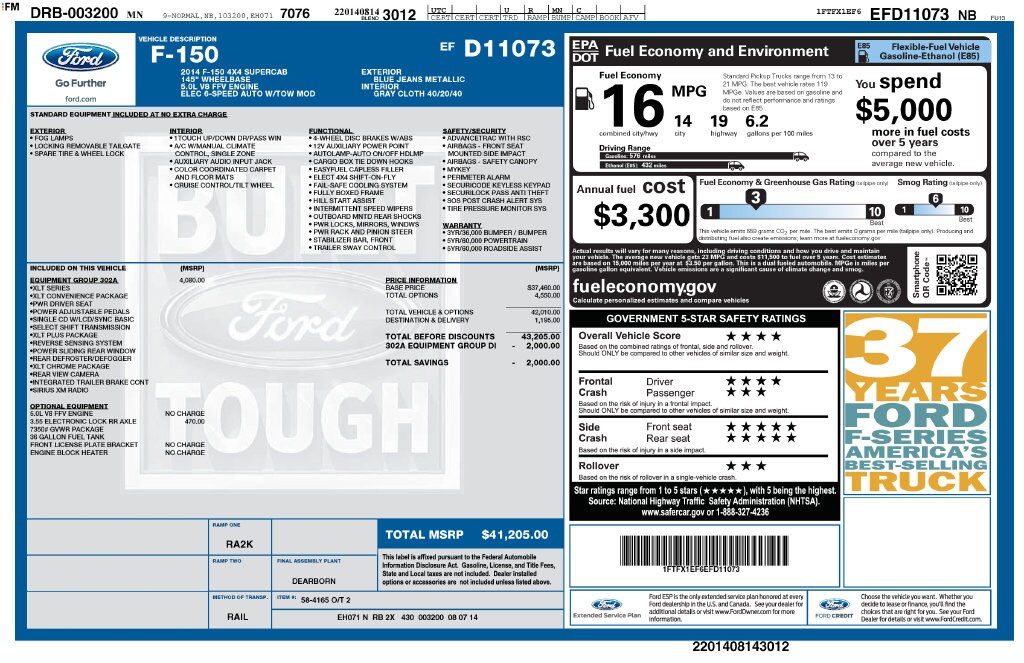Used 2014 Ford F-150 XLT Truck SuperCab Styleside