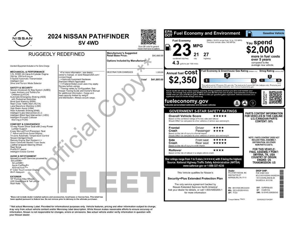 2024 Nissan Pathfinder SV - Photo 6