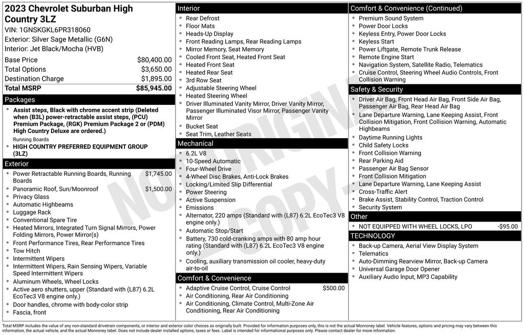 2023 Chevrolet Suburban High Country - Photo 6