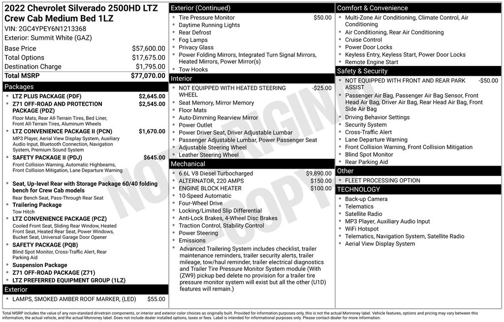 Used 2022 Chevrolet Silverado 2500HD LTZ Truck