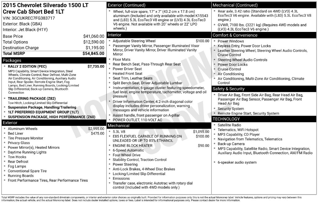 Used 2015 Chevrolet Silverado 1500 LT Truck