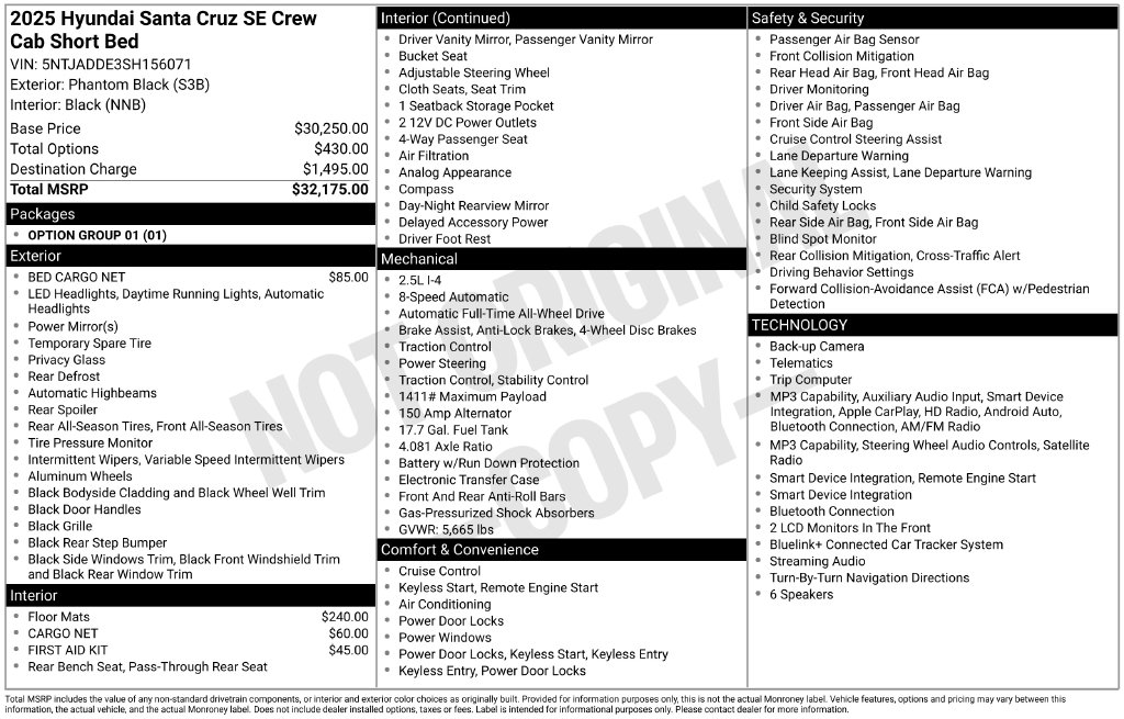 2025 Hyundai Santa Cruz SE - Photo 6