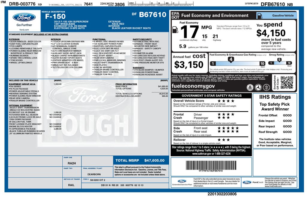 1FTFW1ET9DFB67610