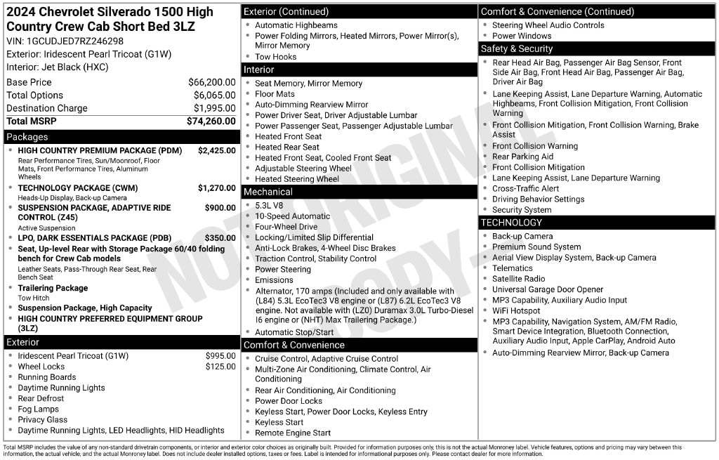 2024 Chevrolet Silverado 1500 High Country - Photo 6