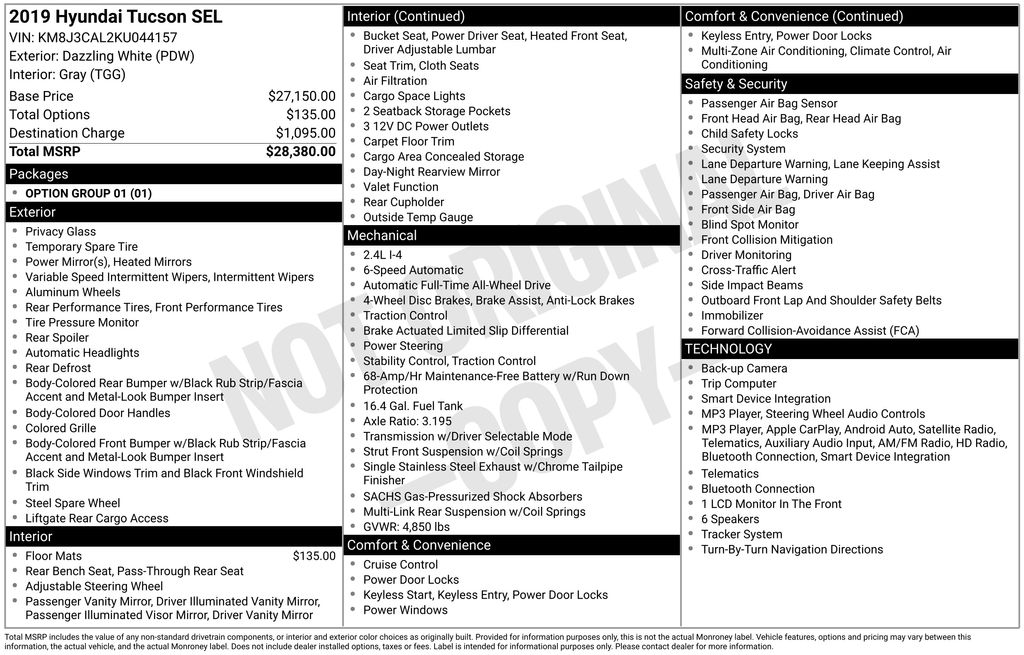 2019 Hyundai Tucson SEL - Photo 6