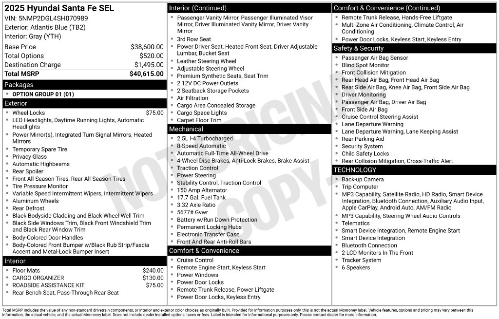 2025 Hyundai Santa Fe SEL - Photo 6