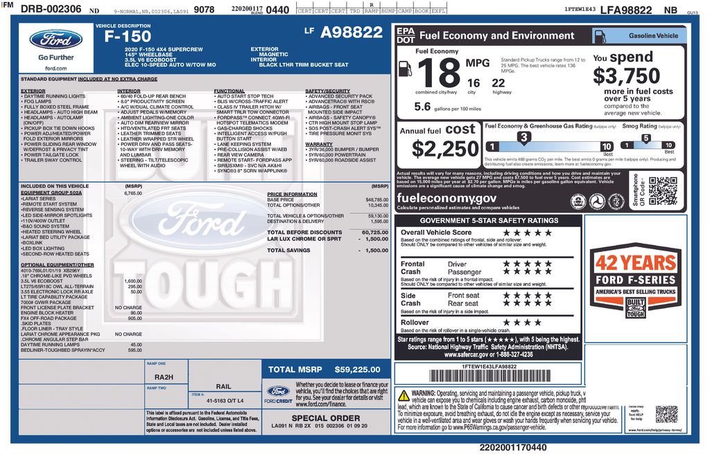 2020 Ford F-150 Lariat - Photo 6