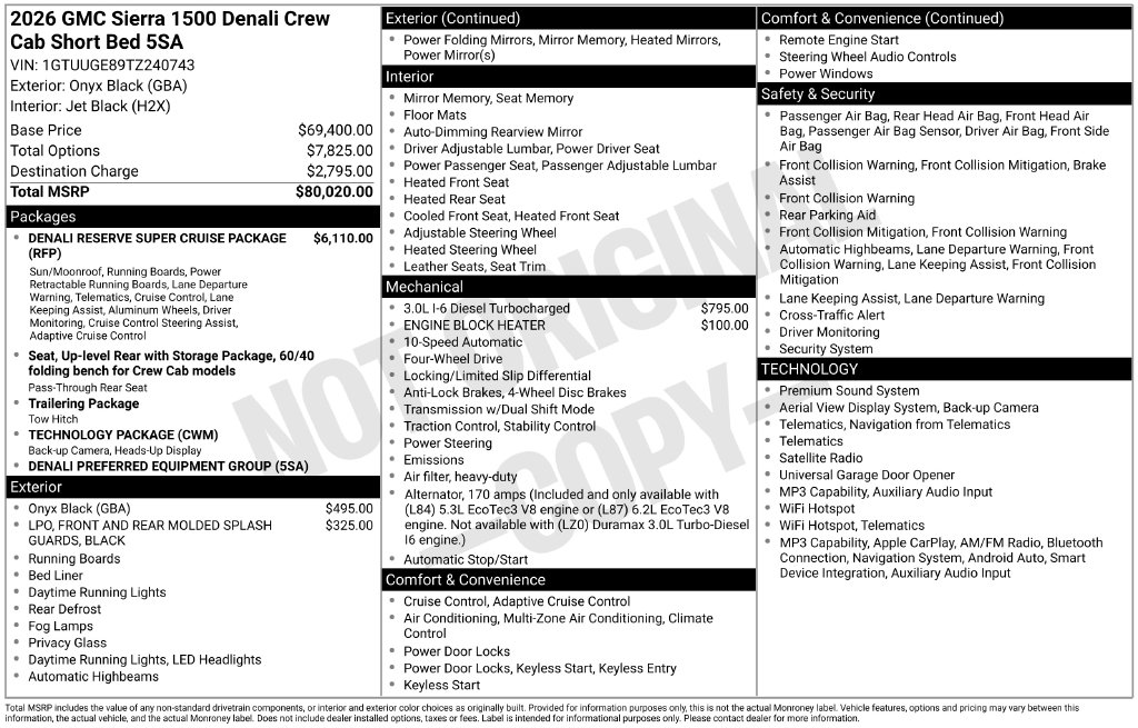 2026 GMC Sierra 1500 Denali - Photo 6