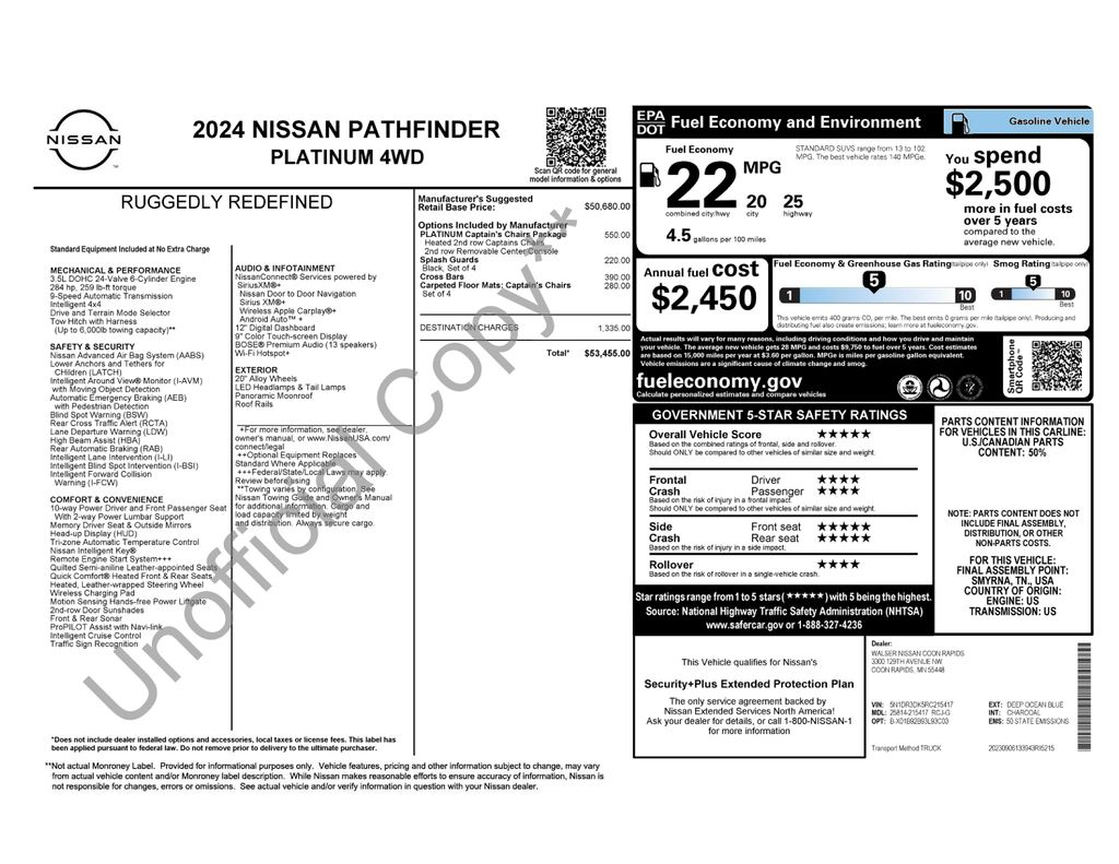 2024 Nissan Pathfinder Platinum - Photo 1