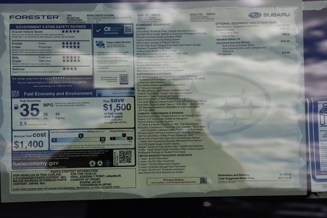 New 2026 Subaru Forester Limited Hybrid SUV