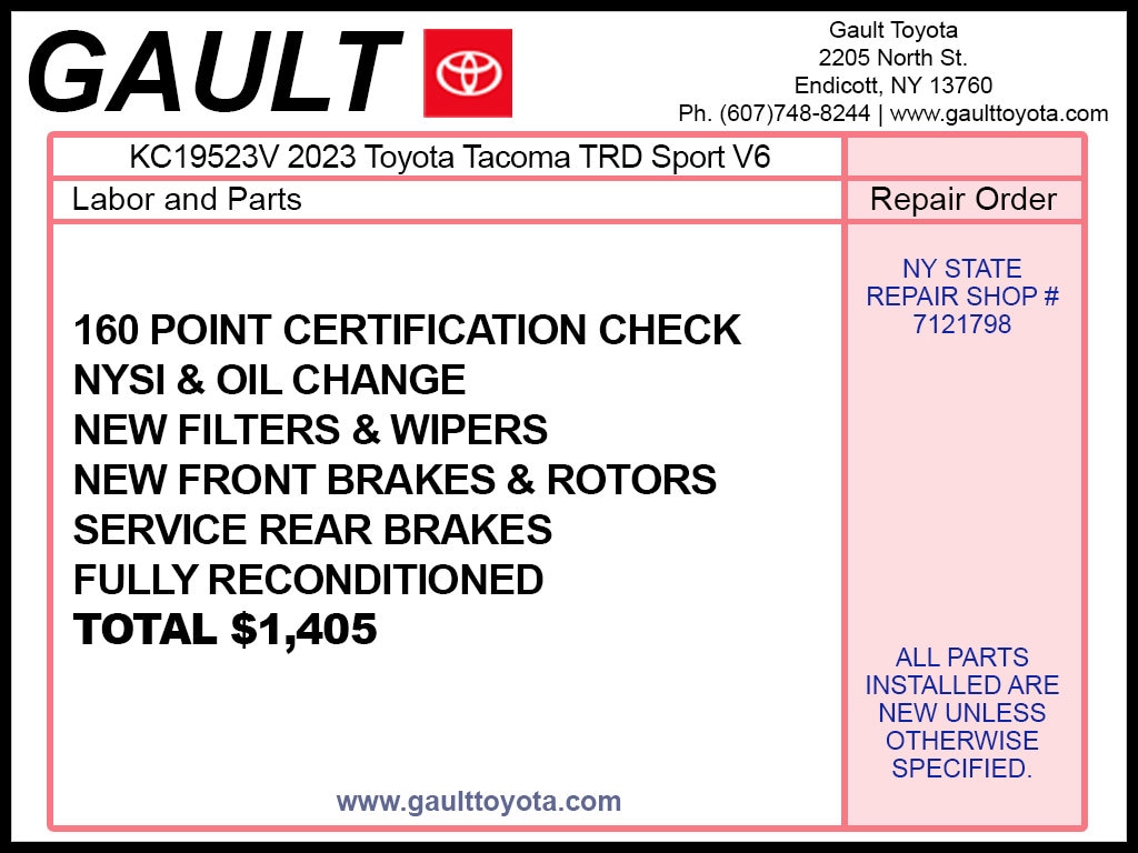 Used 2023 Toyota Tacoma TRD Sport Truck