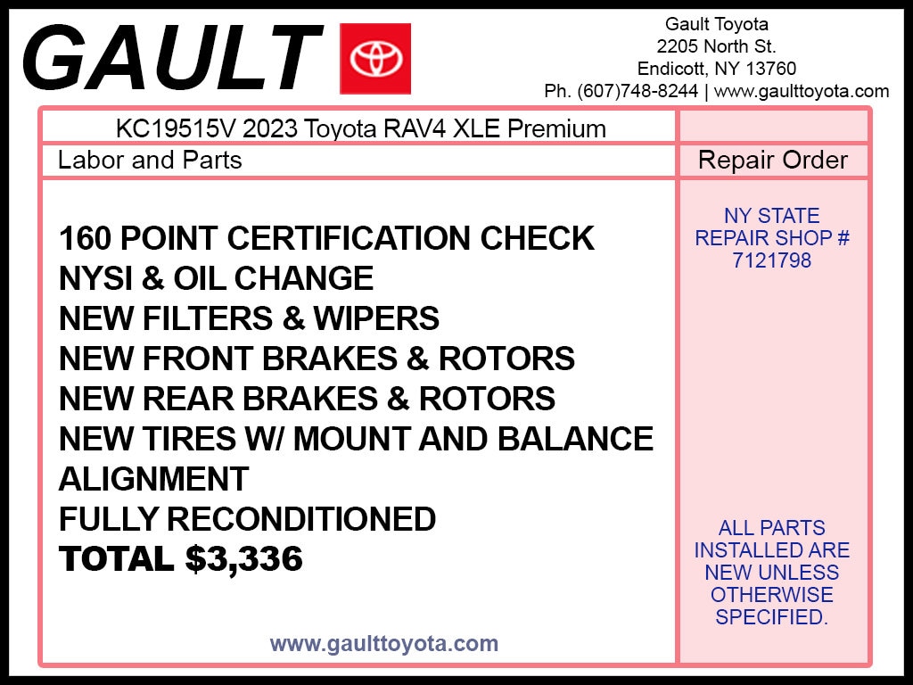 Used 2023 Toyota RAV4 XLE Premium SUV