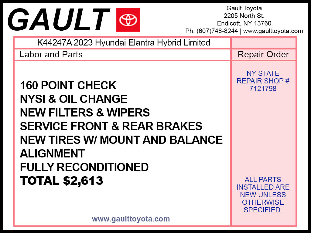 Used 2023 Hyundai Elantra Hybrid Limited Sedan