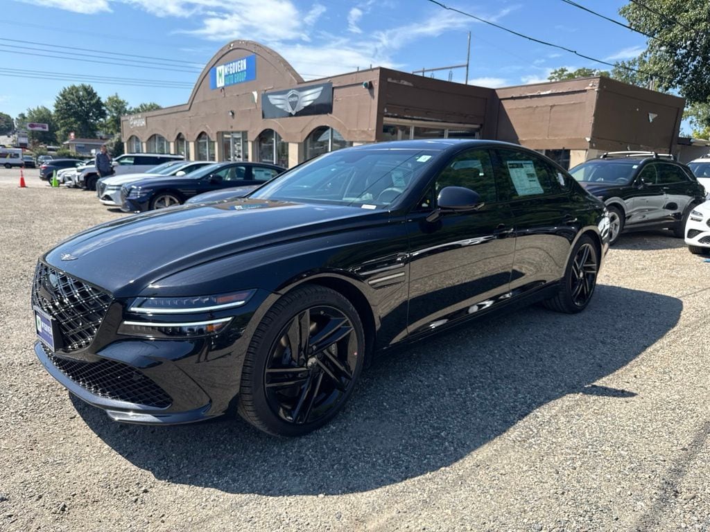 New 2027 Genesis G80 3.5T Prestige Black Sedan