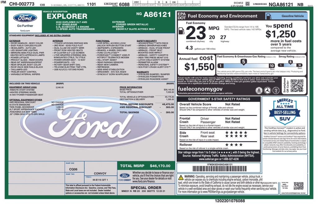 Used 2022 Ford Explorer XLT SUV
