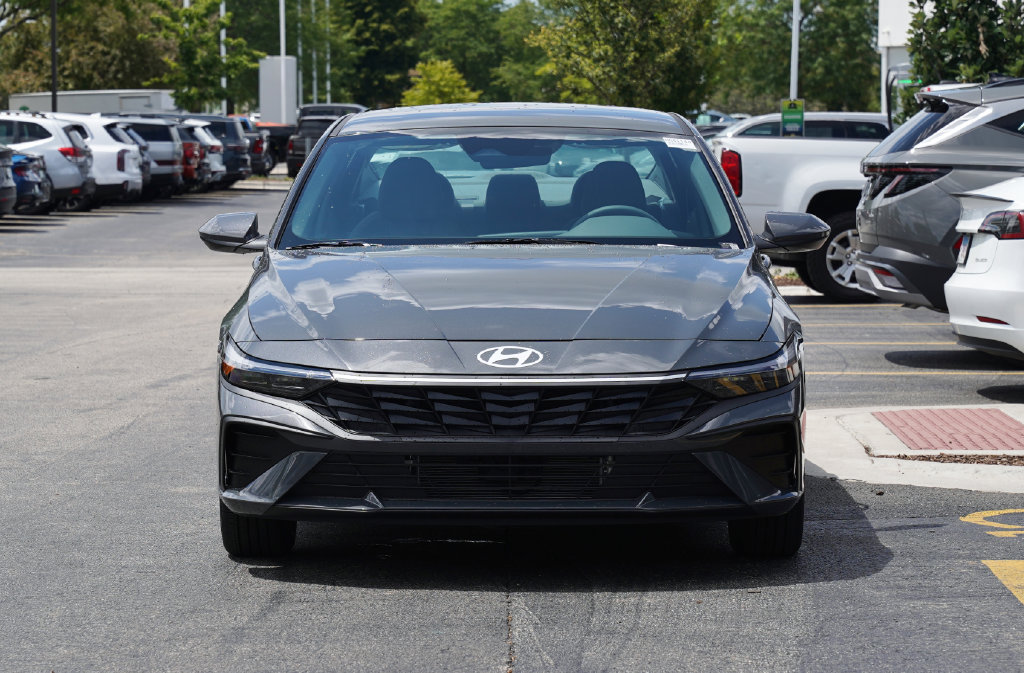 New 2026 Hyundai Elantra Hybrid Blue Sedan