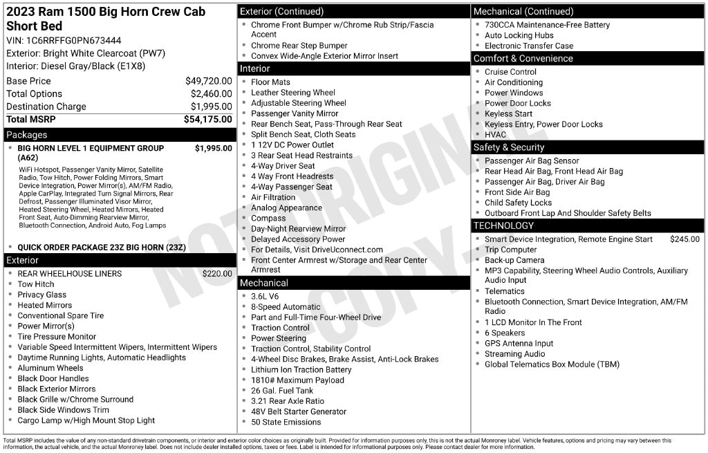 2023 RAM 1500 Pickup