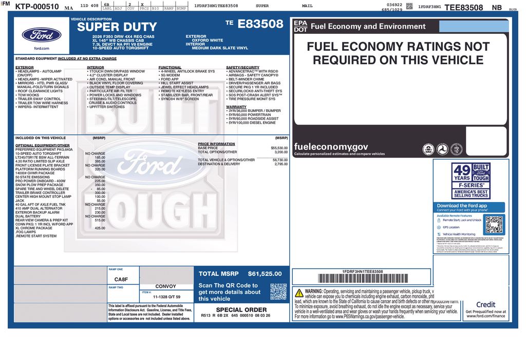 2026 Ford F-350 Super Duty Chassis Cab