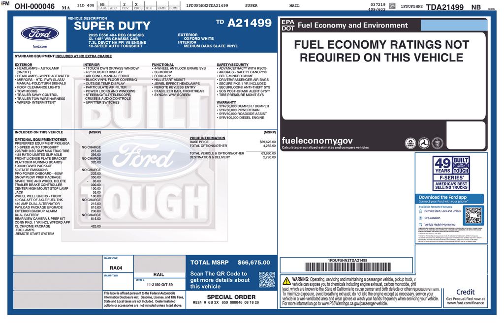 2026 Ford F-550 Super Duty Chassis Cab