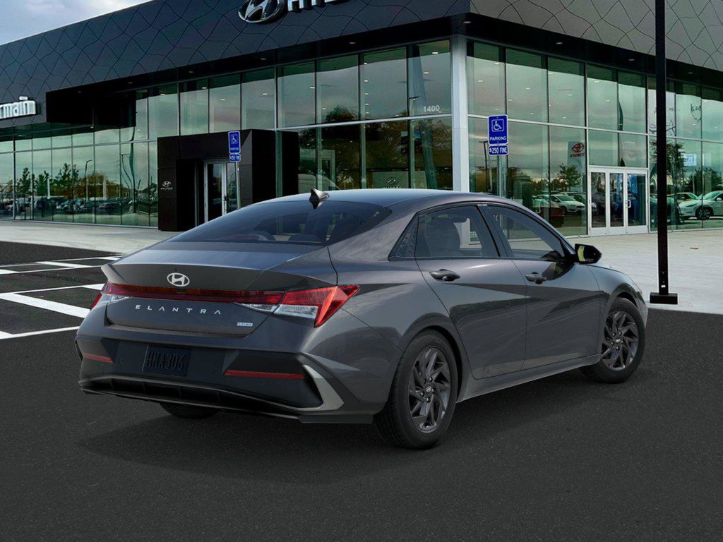 New 2026 Hyundai Elantra Hybrid Blue Sedan