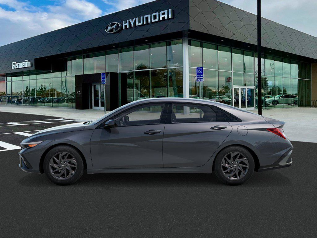 New 2026 Hyundai Elantra Hybrid Blue Sedan