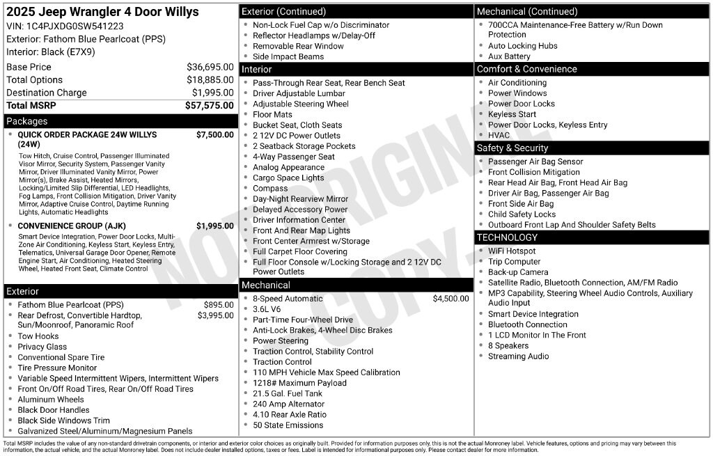 Used 2025 Jeep Wrangler Sport SUV