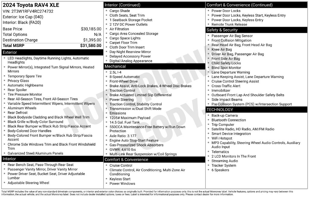 Certified 2024 Toyota RAV4 XLE SUV