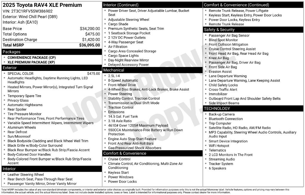 Certified 2025 Toyota RAV4 XLE Premium SUV
