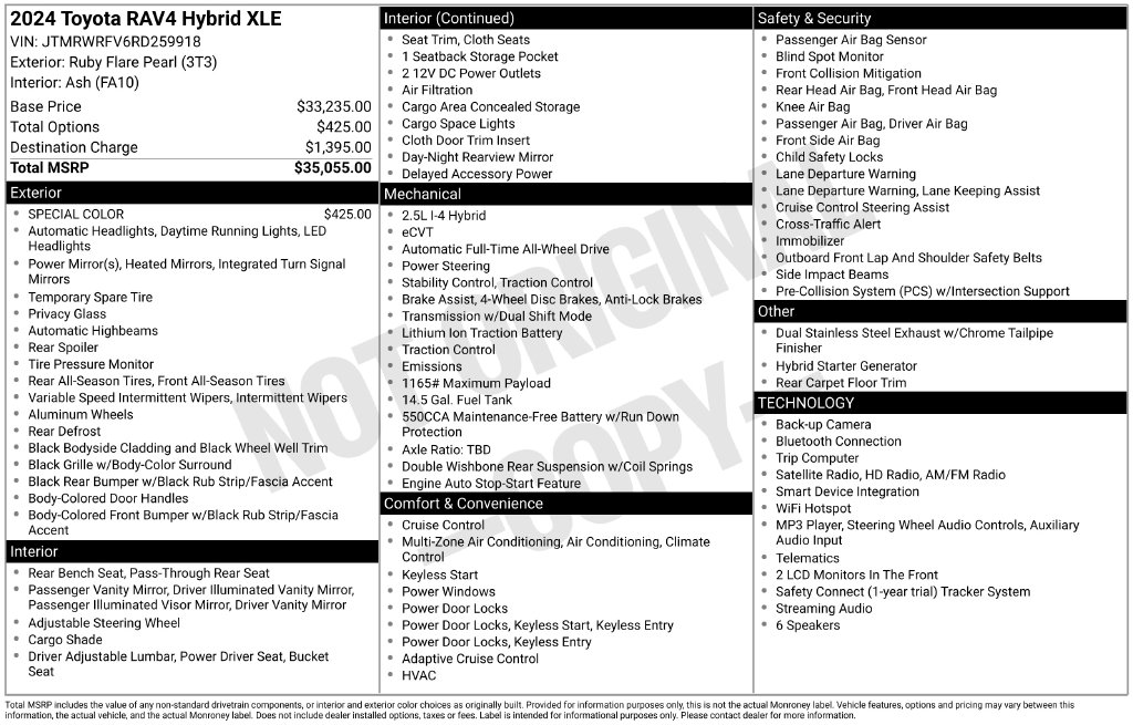 Certified 2024 Toyota RAV4 Hybrid XLE SUV