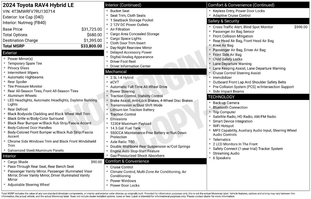 Certified 2024 Toyota RAV4 Hybrid LE SUV