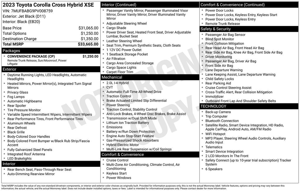 Certified 2023 Toyota Corolla Cross Hybrid XSE SUV