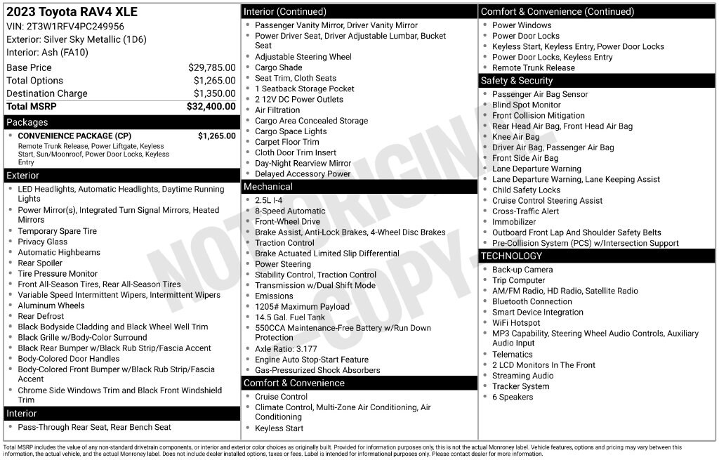 Certified 2023 Toyota RAV4 XLE SUV