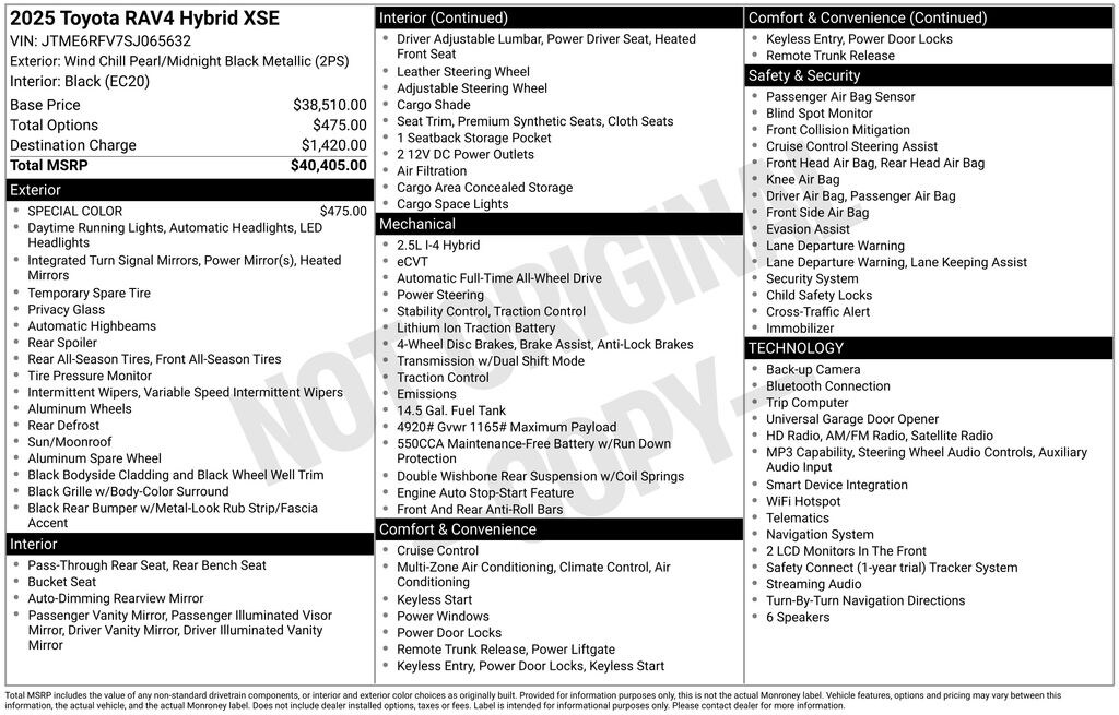 Certified 2025 Toyota RAV4 Hybrid XSE SUV