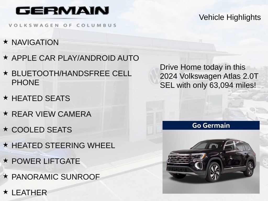 Used 2024 Volkswagen Atlas 2.0T SEL SUV