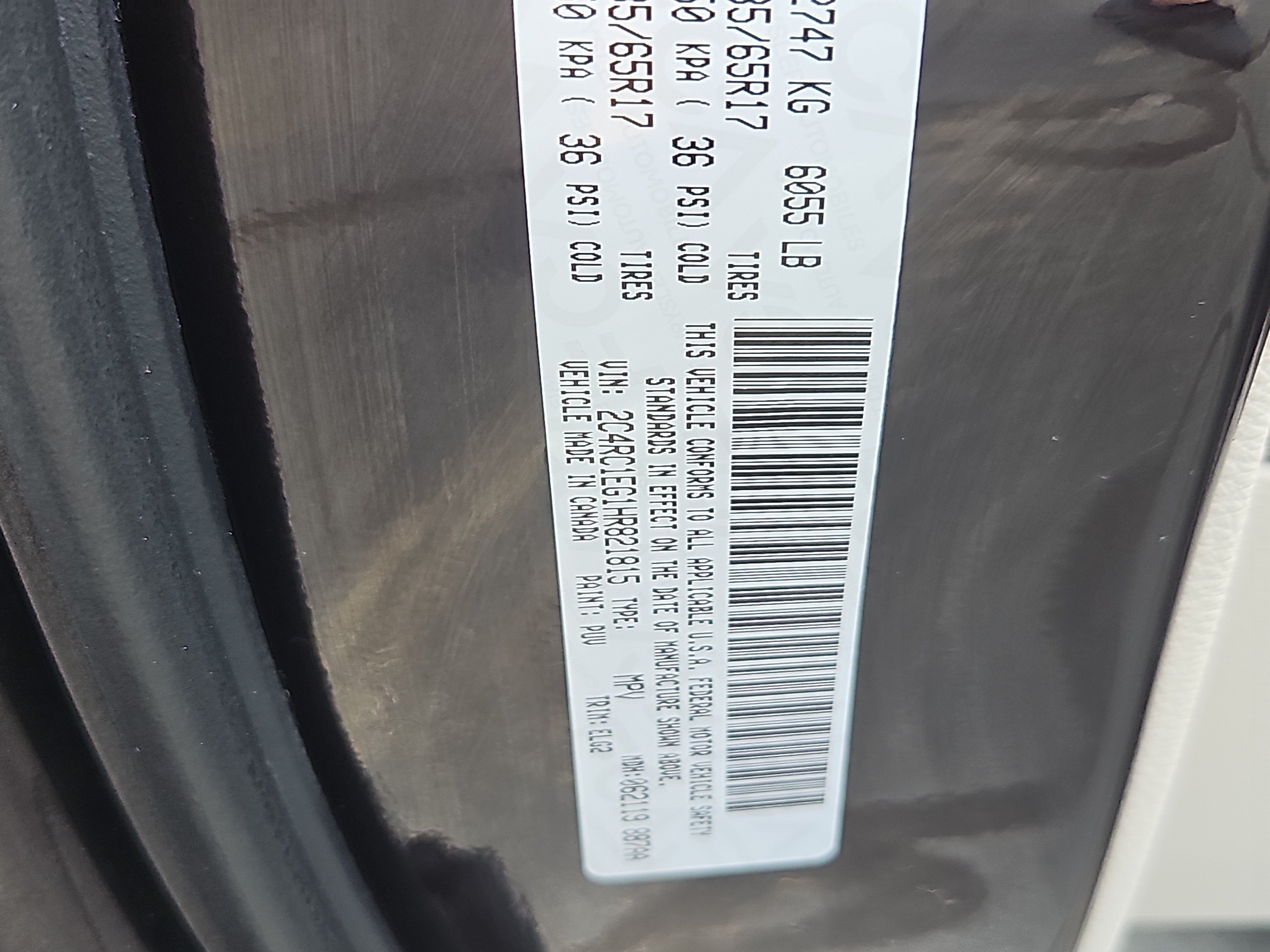 Picture of a 2017 Chrysler Pacifica Touring-L Plus Van For Sale in Lowell, MA