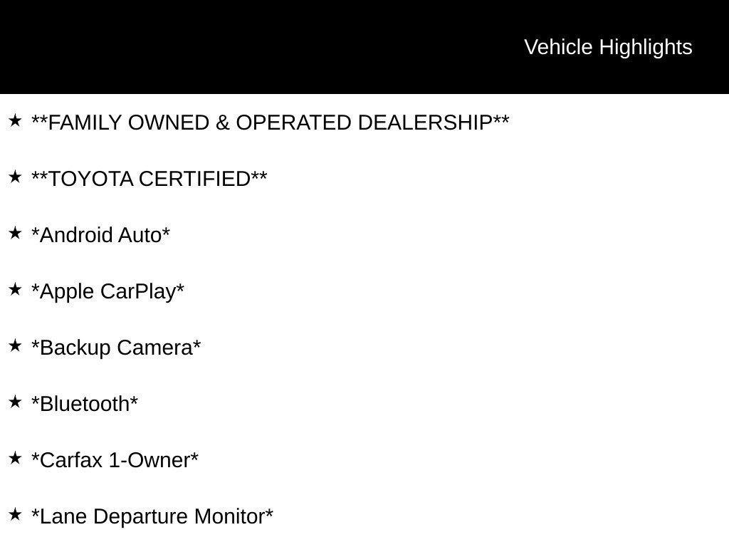 Used 2024 Toyota Camry LE Sedan