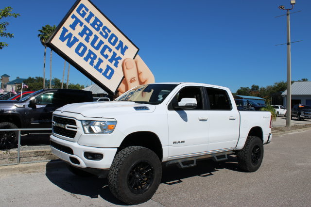 Used 2022 Ram 1500 Big Horn Sport Crew Cab 6inch Lifted 4x4 Truck for Sale near Orlando at Gibson Truck World