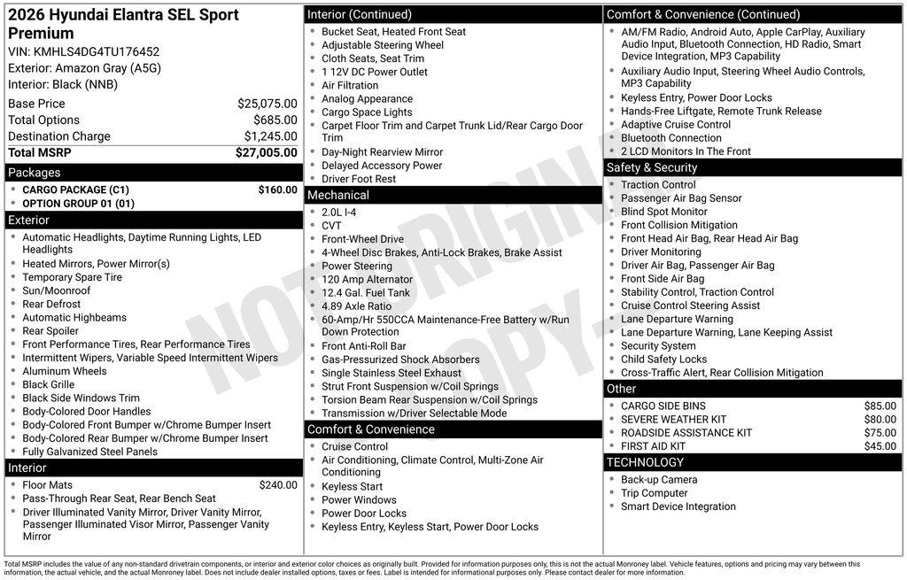 2026 Hyundai Elantra SEL - Photo 25