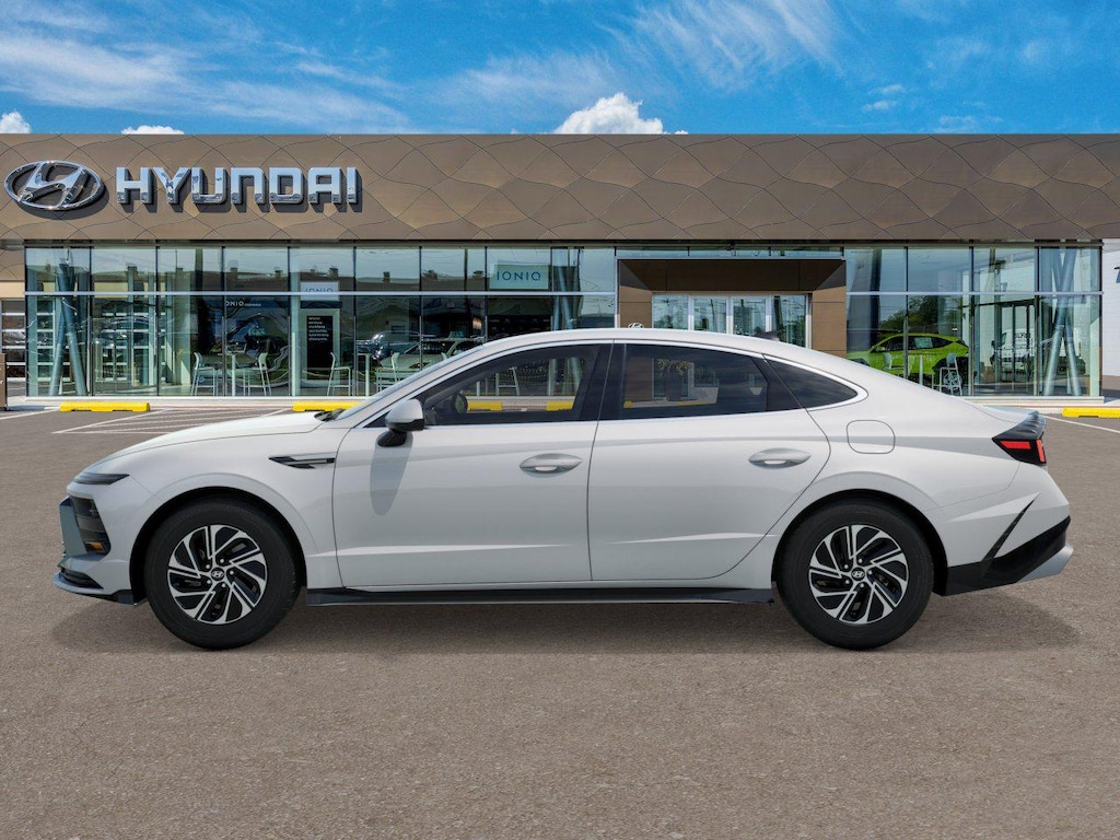 New 2026 Hyundai Sonata Hybrid Blue Sedan