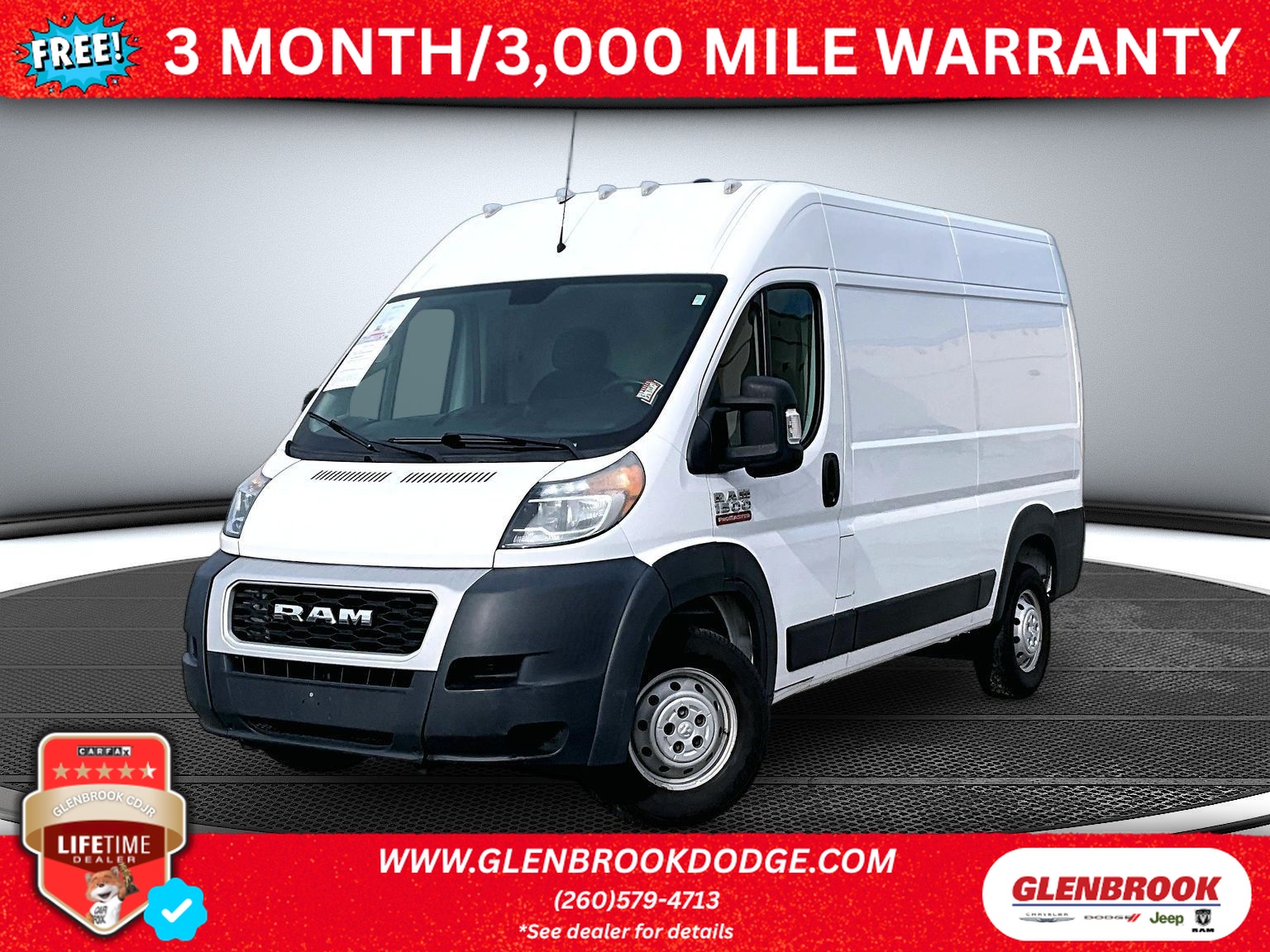 Used 2019 Ram Promaster 1500 High Roof 136WB Cargo Van