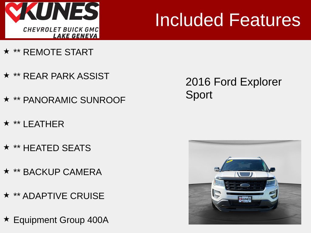 Used 2016 Ford Explorer Sport