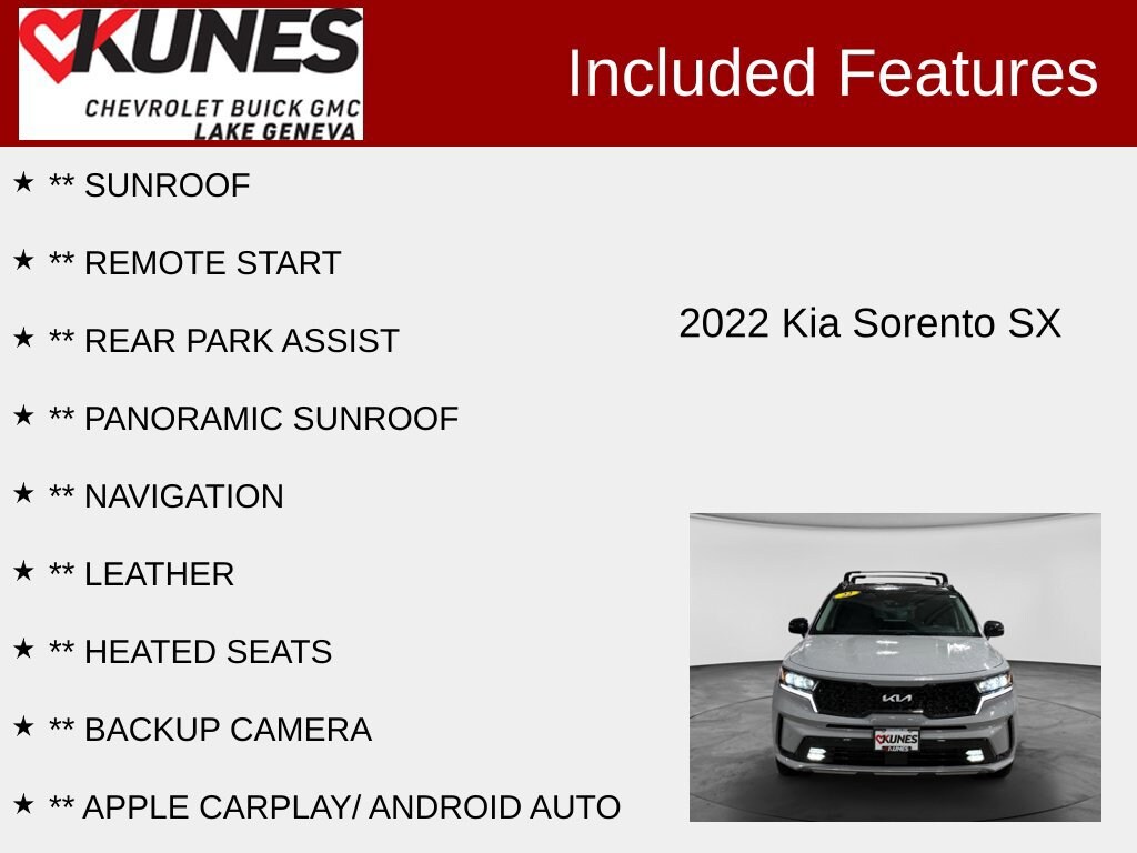 Used 2022 Kia Sorento SX