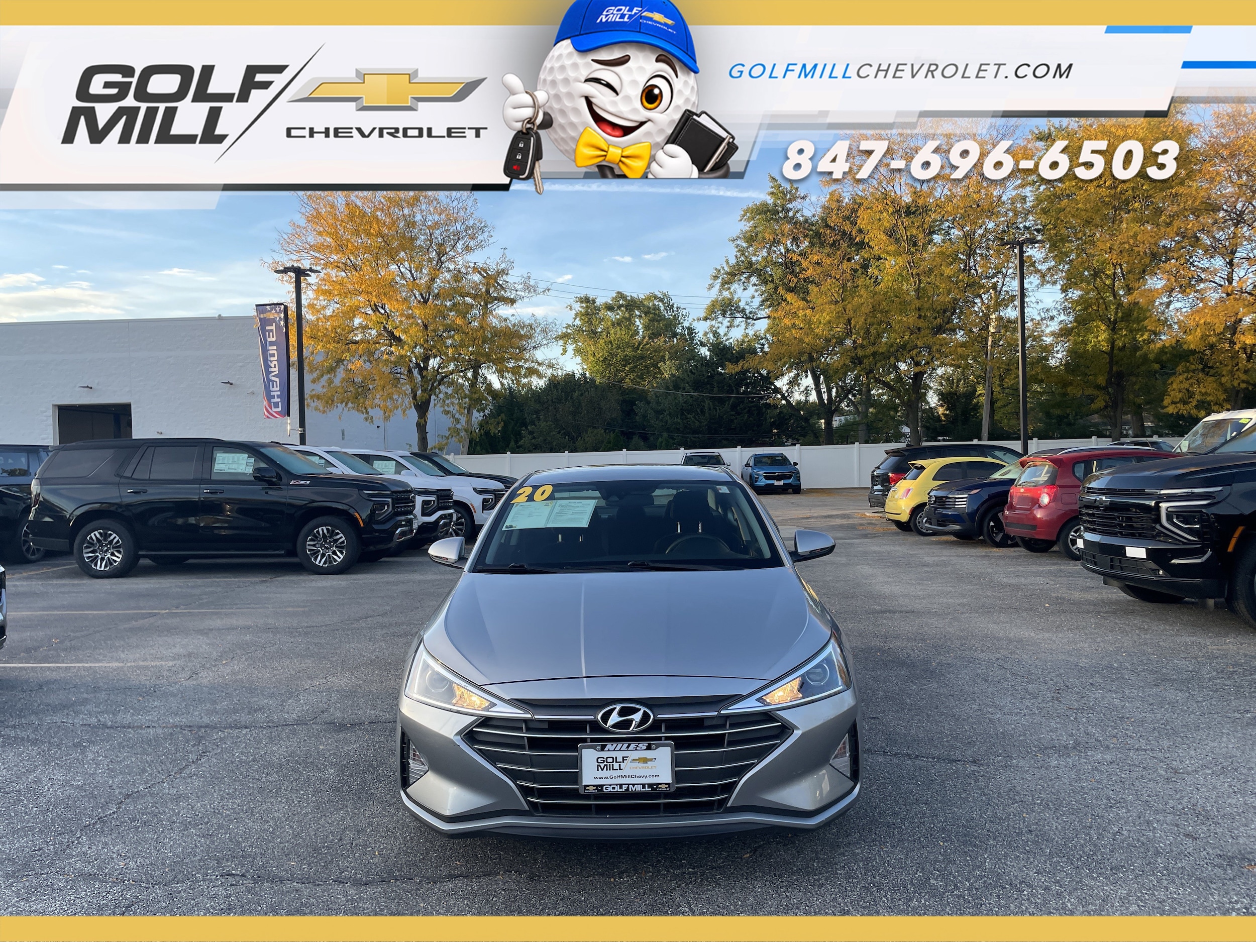 Used 2020 Hyundai Elantra SE with VIN 5NPD74LF6LH586831 for sale in Niles, IL