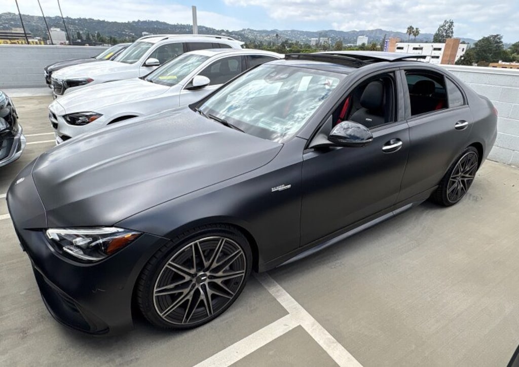 Used 2024 Mercedes-Benz AMG C 43 4MATIC AMG Dynamic Plus Package/Heated & Ventilated Front Seats/Pinnacle Trim Package/AMG Night Package Plus/Driver Assistance Package/20" AMG Y 5-Spoke Wheels w/Black Accents Sedan