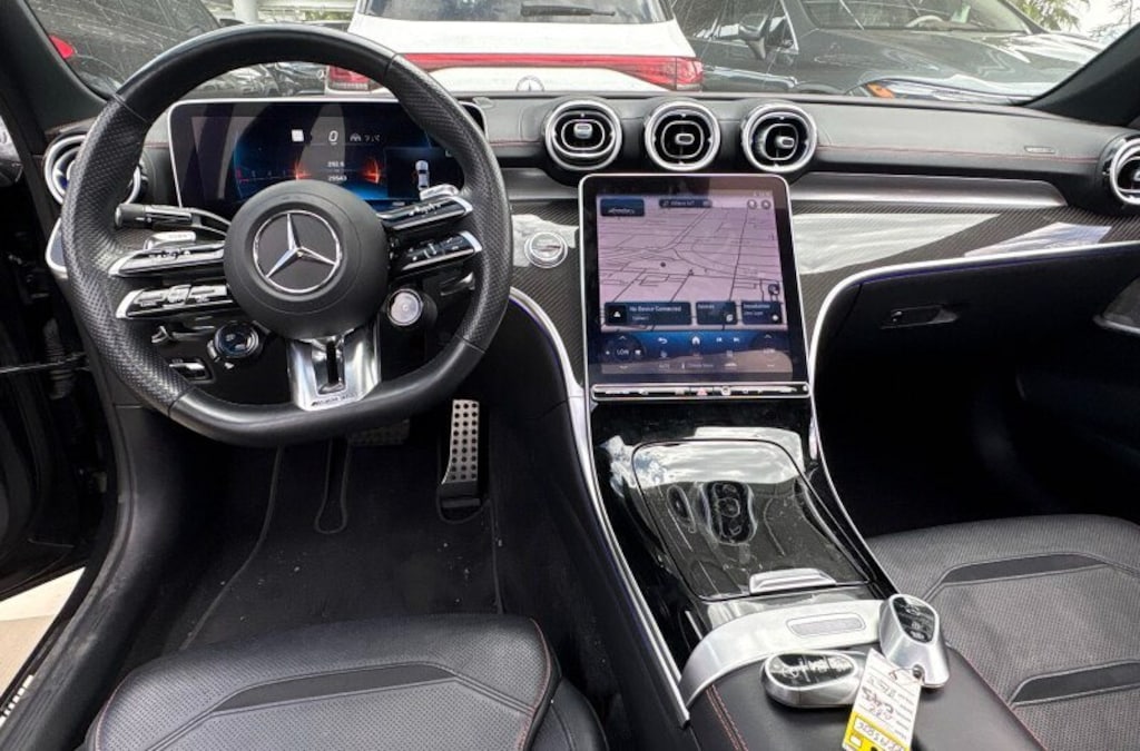 Used 2024 Mercedes-Benz AMG C 43 4MATIC AMG Dynamic Plus Package/Heated & Ventilated Front Seats/Pinnacle Trim Package/AMG Night Package Plus/Driver Assistance Package/20" AMG Y 5-Spoke Wheels w/Black Accents Sedan